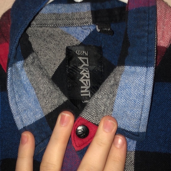 2FOR22$ VINTAGE MULTICOLOR FLANNEL BUTTON UP MENS - Picture 4 of 5